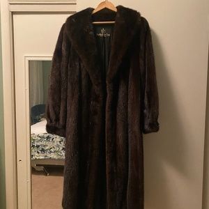 Genuine mink coat in excellent condition size med/large